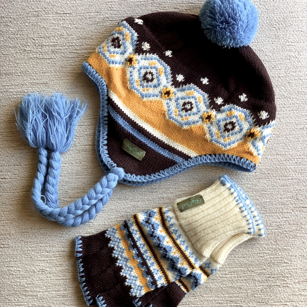 Rip Curl Girl’s Matching Beanie and Gloves